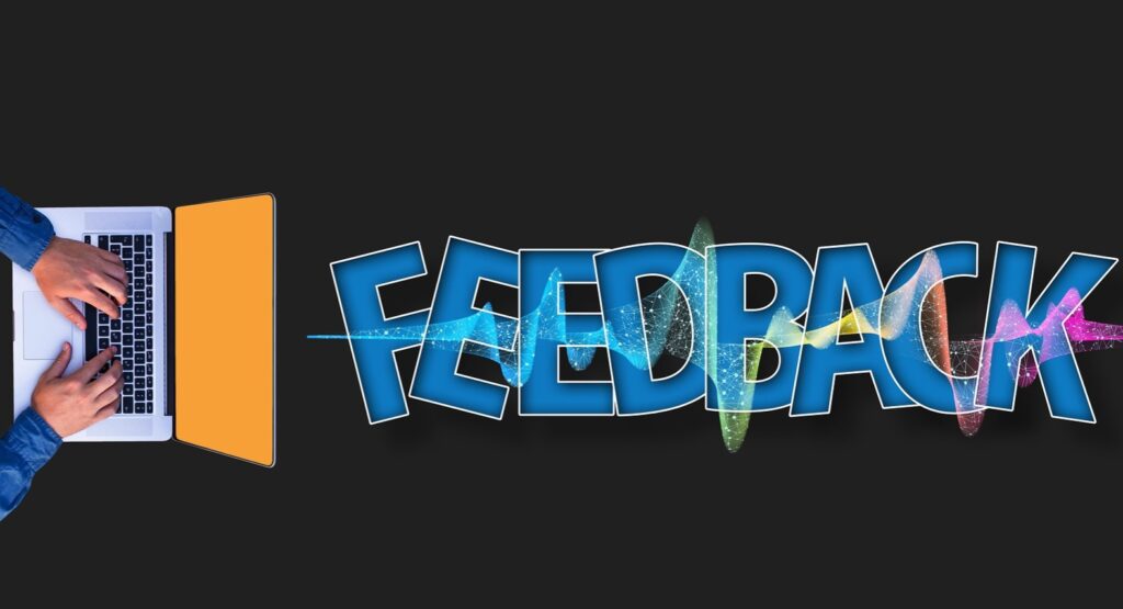 Mies koneella, palautteen antaminen